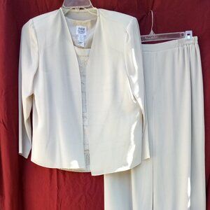 R&M Richards 3 piece evening wear pant set